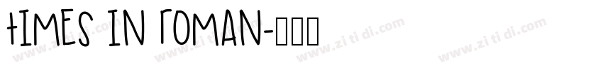 times in roman字体转换